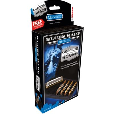 Hohner Blues Harp Harmonica 5 Pack C D E G A Major M53305XP Hohner Blues Harp Harmonica 5 Pack C D E G A Major M53305XP
