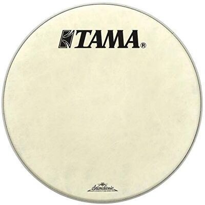 TAMA FB22BMFS Bass Drum Front Head 22" White Fiber Laminated with & Starclassic Logo TAMA FB22BMFS Bass Drum Front Head 22" White Fiber Laminated with & Starclassic Logo