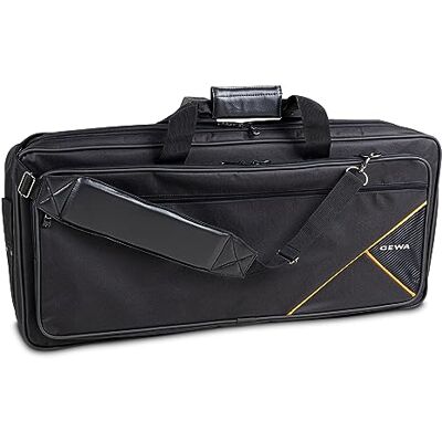 GEWA Keyboard Gig-Bag Premium, E 75x31x9 cm, Tear and Water-Resistant, Cordura 600 Denier, High-Density Foam Padding, Fibreglass Reinforcement, Metal Carabiner, Name Tag, Soft Carrying Handle GEWA Keyboard Gig-Bag Premium, E 75x31x9 cm, Tear and Water-Resistant, Cordura 600 Denier, High-Density Foam Padding, Fibreglass Reinforcement, Metal Carabiner, Name Tag, Soft Carrying Handle