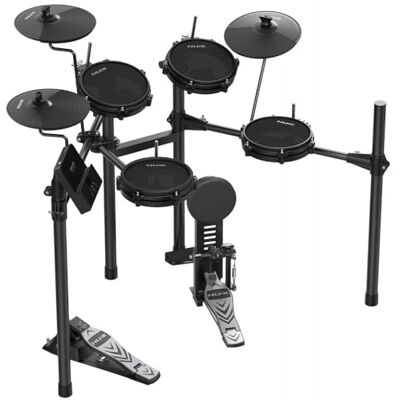 NU-X DM-110 Digital Drum Kit Compact Electric Drum Set with Mesh Heads & Bluetooth USB Audio Interface Drum Touch App for Deep Editing Dual-Zone Pads & Kick Drum Ideal for All Levels NU-X DM-110 Digital Drum Kit Compact Electric Drum Set with Mesh Heads & Bluetooth USB Audio Interface Drum Touch App for Deep Editing Dual-Zone Pads & Kick Drum Ideal for All Levels