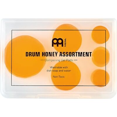 Meinl Percussion Meinl Cymbals Drum Honey Dampening Gel Pads, 12 Piece Assortment with Varying Sizes — Includes Container and Dividers (MDHA), Orange Meinl Percussion Meinl Cymbals Drum Honey Dampening Gel Pads, 12 Piece Assortment with Varying Sizes — Includes Container and Dividers (MDHA), Orange