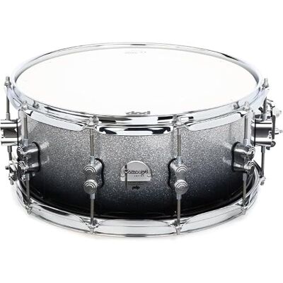 Pacific Drums Concept Maple Snare Drum, 14" x 6.5", Silver to Black Fade Lacquer Pacific Drums Concept Maple Snare Drum, 14" x 6.5", Silver to Black Fade Lacquer