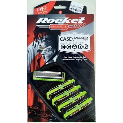 Hohner Rocket Amp Harmonica Multipack C G A D Bb Major M20155XP Hohner Rocket Amp Harmonica Multipack C G A D Bb Major M20155XP