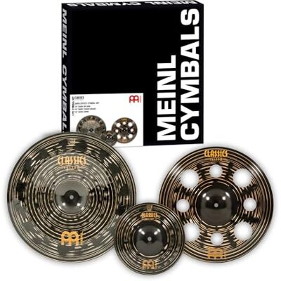 Meinl Percussion MEINL Cymbals Classics Custom Dark Set CC10DAS/CC16DATRC/CC18DACH Meinl Percussion MEINL Cymbals Classics Custom Dark Set CC10DAS/CC16DATRC/CC18DACH