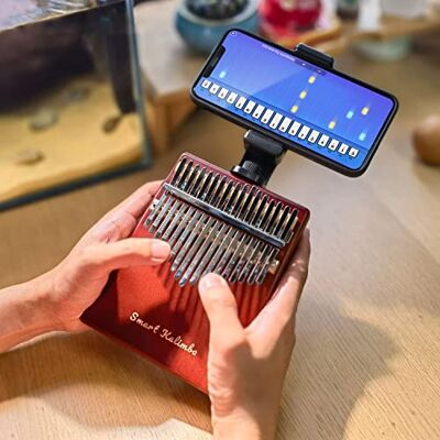JOOLEER Kalimba with APP Tuning Hammer Thumb Piano 17 Keys Portable Finger Easy-to-Learn Musical Instrument Beginner Kids Adult (Claret Red) JOOLEER Kalimba with APP Tuning Hammer Thumb Piano 17 Keys Portable Finger Easy-to-Learn Musical Instrument Beginner Kids Adult (Claret Red)
