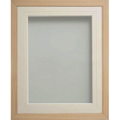 Frame Company Webber Beech with Ivory V-Groove Mount, 6x4 for 4x3 inch Frame Company Webber Beech with Ivory V-Groove Mount, 6x4 for 4x3 inch