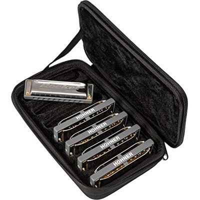 Hohner Progressive Rocket Harmonica 5 Pack C G A D Bb Major M20135XP Hohner Progressive Rocket Harmonica 5 Pack C G A D Bb Major M20135XP