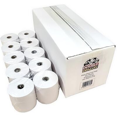 Dragon 57x57mm 1-Ply Carbonless Paper Rolls Non-Thermal for Kitchen Printer, Printing Calculator, Cash Register, Adding Machine, Dot Matrix Impact Printer (20 Rolls) Dragon 57x57mm 1-Ply Carbonless Paper Rolls Non-Thermal for Kitchen Printer, Printing Calculator, Cash Register, Adding Machine, Dot Matrix Impact Printer (20 Rolls)