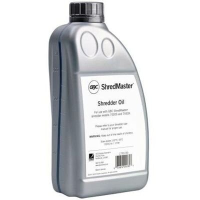 Rexel Shredder Oil, 1L, Shredder Maintenance, For 7500S/7550X, 4400050 Rexel Shredder Oil, 1L, Shredder Maintenance, For 7500S/7550X, 4400050