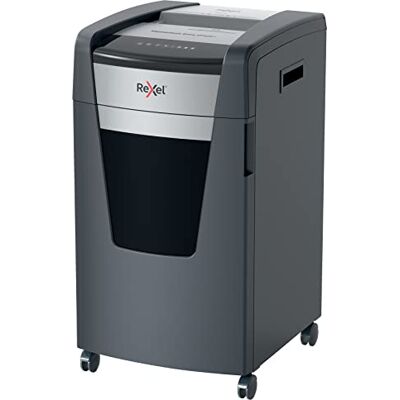 Rexel XP422+ Cross Cut Paper Shredder, Shreds 24-22 (70-80 gsm) Sheets At Once, P4 Security Level, Jam-Free Technology, Office Use, 85 Litre Pull-Out Bin, Black, Momentum Extra Range, 2021422X Rexel XP422+ Cross Cut Paper Shredder, Shreds 24-22 (70-80 gsm) Sheets At Once, P4 Security Level, Jam-Free Technology, Office Use, 85 Litre Pull-Out Bin, Black, Momentum Extra Range, 2021422X