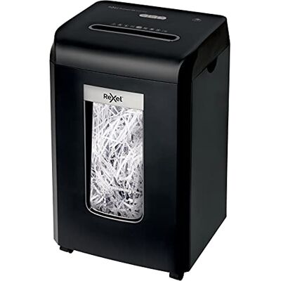 Rexel RSS1838 Strip Cut Paper Shredder, Shreds 18 Sheets, P2 Security, Small Office, 38L bin, Ultra Quiet, ProMax QS Range, 2104588 Rexel RSS1838 Strip Cut Paper Shredder, Shreds 18 Sheets, P2 Security, Small Office, 38L bin, Ultra Quiet, ProMax QS Range, 2104588