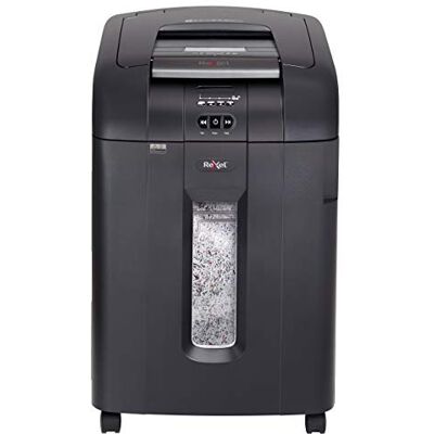Rexel Auto+ 600M 2104500A Auto Feed 600 Sheet Micro Cut Shredder for Departmental Use (Up to 20 Users), 80 Litre Bin, Includes Shredder Oil, Black Rexel Auto+ 600M 2104500A Auto Feed 600 Sheet Micro Cut Shredder for Departmental Use (Up to 20 Users), 80 Litre Bin, Includes Shredder Oil, Black