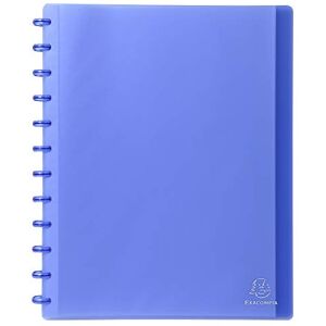 Exacompta Ref 86352E PP Translucent Repositionable Display Book Suitable for A4 Documents, 30 Pockets, 60 Viewing Pages, Removable Pockets Blue Exacompta Ref 86352E PP Translucent Repositionable Display Book Suitable for A4 Documents, 30 Pockets, 60 Viewing Pages, Removable Pockets Blue