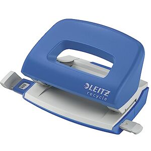Leitz NeXXt Recycle Mini Hole Punch, 10 A4 Sheet Puncher, 100% Recyclable, Steel & Recycled Plastic, Eco Friendly, Recycle Range, Blue, 50100035 Leitz NeXXt Recycle Mini Hole Punch, 10 A4 Sheet Puncher, 100% Recyclable, Steel & Recycled Plastic, Eco Friendly, Recycle Range, Blue, 50100035