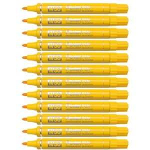 Pentel N50 Bullet Point Marker Yellow (Pack of 12) Pentel N50 Bullet Point Marker Yellow (Pack of 12)