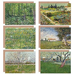 Artery8 - Vincent Van Gogh Bloeiende Boerderij - Greeting Card Pack Artery8 - Vincent Van Gogh Bloeiende Boerderij - Greeting Card Pack