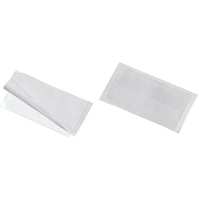 Durable 57 x 90 mm Pocketfix Plus Pocket for Business Card Transparent (Pack of 10) Durable 57 x 90 mm Pocketfix Plus Pocket for Business Card Transparent (Pack of 10)