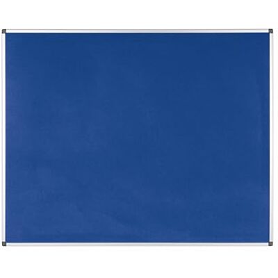 Bi-Office Maya Felt Notice Board, Blue Felt Surface, Aluminium Frame, 1500 x 1200 mm Bi-Office Maya Felt Notice Board, Blue Felt Surface, Aluminium Frame, 1500 x 1200 mm