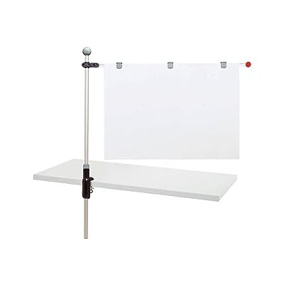 MAUL Table Presenter, 1 Adjustable Swivel Arm 100 cm/Din A1, Including 3 Magnetic Clips, Aluminium, Black/Grey MAUL Table Presenter, 1 Adjustable Swivel Arm 100 cm/Din A1, Including 3 Magnetic Clips, Aluminium, Black/Grey