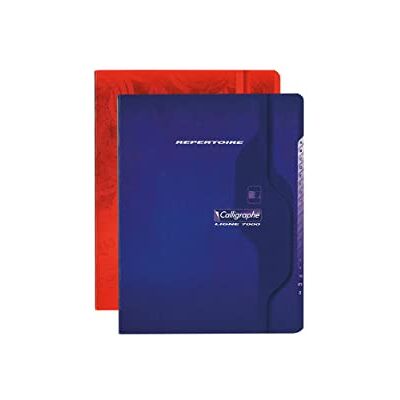 Clairefontaine Calligraphe 851C Set of 10 Stapled Address Books () 17x22cm 96 Small Squares Pages 70 g White Paper Varnished Card Cover Random Colours Clairefontaine Calligraphe 851C Set of 10 Stapled Address Books () 17x22cm 96 Small Squares Pages 70 g White Paper Varnished Card Cover Random Colours