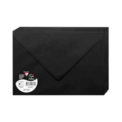 Clairefontaine 5832C Pack of 20 Gummed Envelopes C5 16,2x22,9cm 120gsm Colour Black Invitation Events Correspondence Pollen Range Premium Smooth Paper Clairefontaine 5832C Pack of 20 Gummed Envelopes C5 16,2x22,9cm 120gsm Colour Black Invitation Events Correspondence Pollen Range Premium Smooth Paper