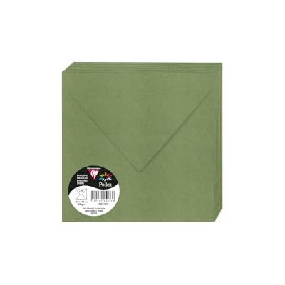 Clairefontaine 5073C A Pack of 20 Gummed Envelopes Square Format 16.5x16.5cm 120gsm Sage Green Invitation Events & Correspondence Pollen Range Premium Paper Clairefontaine 5073C A Pack of 20 Gummed Envelopes Square Format 16.5x16.5cm 120gsm Sage Green Invitation Events & Correspondence Pollen Range Premium Paper