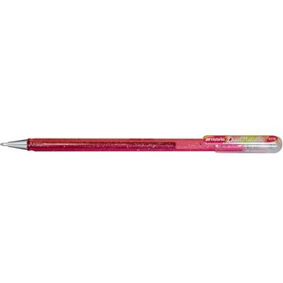 Pentel K110 Hybrid DualMetallic Gel Rollerball, 1.0mm Tip, Light Pink/Metallic Green & Gold (Pack of 12) Pentel K110 Hybrid DualMetallic Gel Rollerball, 1.0mm Tip, Light Pink/Metallic Green & Gold (Pack of 12)
