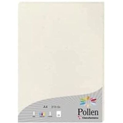 Clairefontaine 55014C Pouch of 25 Sheets A4 size (21x29.7cm) 210gsm 100% Recycled Natura Paper Invitation Events & Correspondence Pollen Range Premium Paper Clairefontaine 55014C Pouch of 25 Sheets A4 size (21x29.7cm) 210gsm 100% Recycled Natura Paper Invitation Events & Correspondence Pollen Range Premium Paper