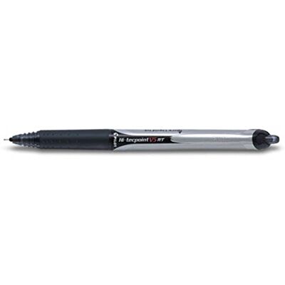 PILOT V5 RT Retractable Liquid Ink Rollerball 0.5 mm (Box of 12) Black SMOOTH & RETRACTABLE: V5 RT retractable liquid ink rollerball pens with 0.5mm tip and black ink for smooth writing. PILOT V5 RT Retractable Liquid Ink Rollerball 0.5 mm (Box of 12) Black SMOOTH & RETRACTABLE: V5 RT retractable liquid ink rollerball pens with 0.5mm tip and black ink for smooth writing.