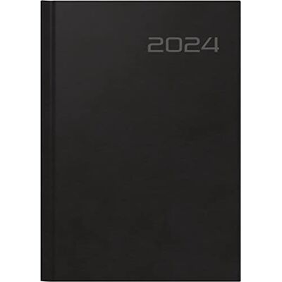 rido/idé Weekly calendar model futura 2 2024, Desk Planner, 2 pages = 1 week, sheet size 14.8 x 20.8 cm, black rido/idé Weekly calendar model futura 2 2024, Desk Planner, 2 pages = 1 week, sheet size 14.8 x 20.8 cm, black