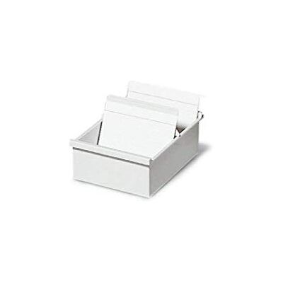 Exacompta Ref 57140D Record Card Holder 225 x 123 x 65mm in Size, A7 Horizontal Format, Front Label for Identification, Holds Approx. 600 Sheets Light Grey Exacompta Ref 57140D Record Card Holder 225 x 123 x 65mm in Size, A7 Horizontal Format, Front Label for Identification, Holds Approx. 600 Sheets Light Grey