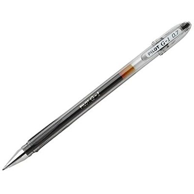 PILOT G107 Gel Ink Rollerball Pen with 0.7 mm Tip Black (Pack of 12) PILOT G107 Gel Ink Rollerball Pen with 0.7 mm Tip Black (Pack of 12)