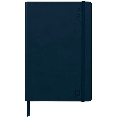 Rhodia 194735C – 2026 Rigid A5 Horizontal Grid Diary with 160 Pages Ivory Paper 90 g with Elastic Band Midnight Blue Rhodia 194735C – 2026 Rigid A5 Horizontal Grid Diary with 160 Pages Ivory Paper 90 g with Elastic Band Midnight Blue
