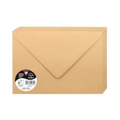 Clairefontaine 5482C Pack of 20 Gummed Envelopes Format C5 16,2x22,9cm 120gsm Colour Caramel Invitation Events Correspondence Pollen Range Premium Smooth Paper Clairefontaine 5482C Pack of 20 Gummed Envelopes Format C5 16,2x22,9cm 120gsm Colour Caramel Invitation Events Correspondence Pollen Range Premium Smooth Paper