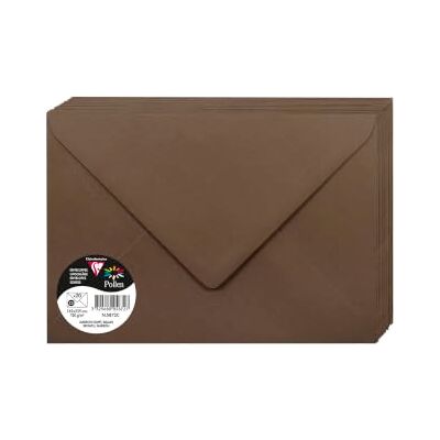 Clairefontaine 5872C Pack of 20 Gummed Envelopes C5 16,2x22,9cm 120gsm Colour Taupe Brown Invitation Events Correspondence Pollen Range Premium Smooth Paper Clairefontaine 5872C Pack of 20 Gummed Envelopes C5 16,2x22,9cm 120gsm Colour Taupe Brown Invitation Events Correspondence Pollen Range Premium Smooth Paper
