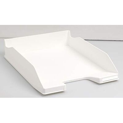 Exacompta Ref 11313D Office Letter Tray Combo Midi 347 x 255 x 65mm in Size, Suitable for A4 Documents, Stackable with Others, Holds Approx. 500 Sheets White (Pack of 6) Exacompta Ref 11313D Office Letter Tray Combo Midi 347 x 255 x 65mm in Size, Suitable for A4 Documents, Stackable with Others, Holds Approx. 500 Sheets White (Pack of 6)