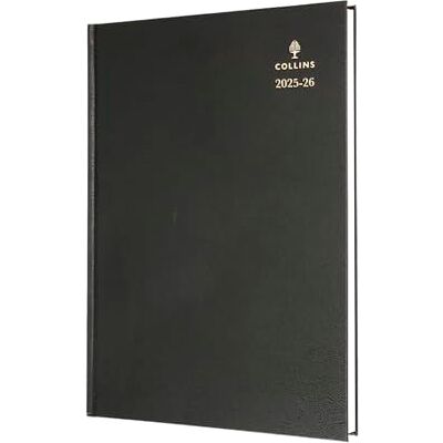 Collins 'Desk' 12 Month Mid/Academic Year Planner, July 2025-July 2026-40M.99-2526- Week-to-View Appointments Diary, A4 Hard Cover, Black Collins 'Desk' 12 Month Mid/Academic Year Planner, July 2025-July 2026-40M.99-2526- Week-to-View Appointments Diary, A4 Hard Cover, Black