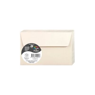 Clairefontaine 50041C Iridescent Cream Paper Pack of 20 Self-Adhesive Envelopes 9x14cm 120gsm Invitation Events Correspondence Pollen Range Premium Smooth Clairefontaine 50041C Iridescent Cream Paper Pack of 20 Self-Adhesive Envelopes 9x14cm 120gsm Invitation Events Correspondence Pollen Range Premium Smooth