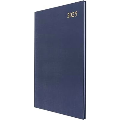 Collins Essential 2025 Eco Friendly Diary A4 Week to View Business Planner with Leathergrain Hardback Cover and Recycled Paper Navy E-ESSA43.59-25 Collins Essential 2025 Eco Friendly Diary A4 Week to View Business Planner with Leathergrain Hardback Cover and Recycled Paper Navy E-ESSA43.59-25