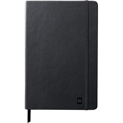 Rhodia 194733C – 2026 Diary Rigid A5 Horizontal Grid 160 Pages Ivory Paper 90 g with Elastic Black Rhodia 194733C – 2026 Diary Rigid A5 Horizontal Grid 160 Pages Ivory Paper 90 g with Elastic Black