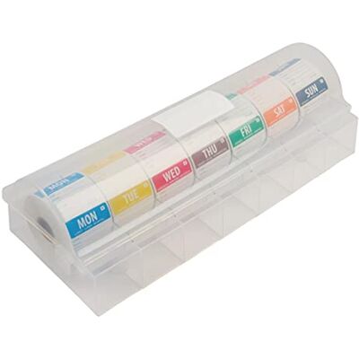 Vogue S811 Day of the Week Removable Label Starter Kit with 2" Dispenser Vogue S811 Day of the Week Removable Label Starter Kit with 2" Dispenser