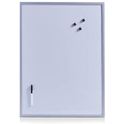 Zeller 11510 Magnetic Writing Board 60 x 80 cm Aluminium Grey Zeller 11510 Magnetic Writing Board 60 x 80 cm Aluminium Grey