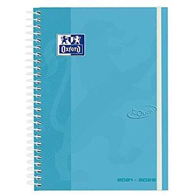 Oxford School Touch 2021 2022 Week to View Date Book Calendar with Extra Lid 8th (12 x 18 cm), Pastel Blue Oxford School Touch 2021 2022 Week to View Date Book Calendar with Extra Lid 8th (12 x 18 cm), Pastel Blue