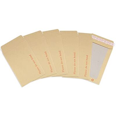 Postmaster A5 C5 Do Not Bend Board Back Envelopes 229 x 162 mm Peel Seal 50 Pack, Brown Postmaster A5 C5 Do Not Bend Board Back Envelopes 229 x 162 mm Peel Seal 50 Pack, Brown