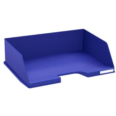 Exacompta Ref. 112104D set of 4 COMBO MAXI horizontal letter trays dimensions 25.5x36.5x10.3 cm for documents in A4 + format midnight blue color Exacompta Ref. 112104D set of 4 COMBO MAXI horizontal letter trays dimensions 25.5x36.5x10.3 cm for documents in A4 + format midnight blue color
