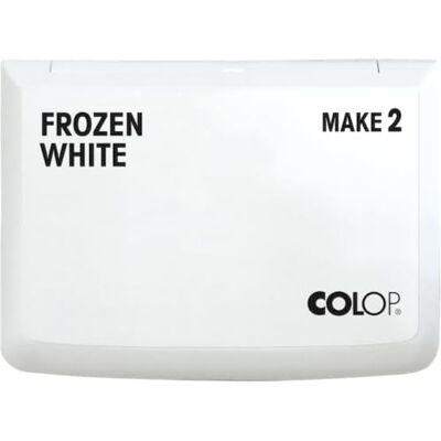 COLOP Make 2 Ink Pads White 110 x 70 mm Water-Based, Quick-Drying Ink Pad for Wooden Stamps & Creative Stamps DIY & Office COLOP Make 2 Ink Pads White 110 x 70 mm Water-Based, Quick-Drying Ink Pad for Wooden Stamps & Creative Stamps DIY & Office