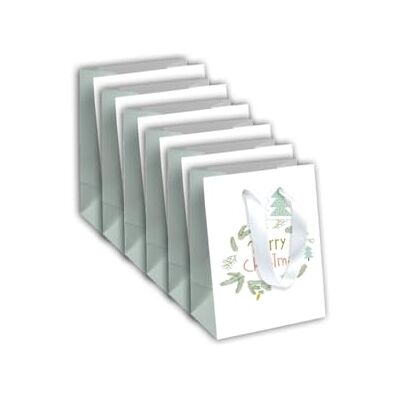 Eurowrap Clairefontaine X-29538-3Cpack Pack of 6 Excellia Gift Bags- Medium size 21,5x10,2x25,3cm 210g Fir trees, Merry Christmas Ideal for Book, Game, gifts Eurowrap Clairefontaine X-29538-3Cpack Pack of 6 Excellia Gift Bags- Medium size 21,5x10,2x25,3cm 210g Fir trees, Merry Christmas Ideal for Book, Game, gifts