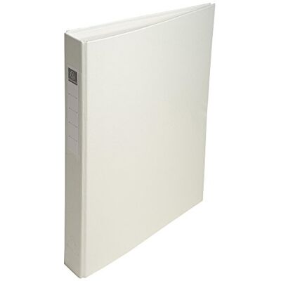 Exacompta Ref 51388E PP-Covered Ring Binder Suitable for Storing A4 Documents, 4 Rings, 40mm Spine, Holds Up To 400 Sheets, Sturdy Cardboard White Exacompta Ref 51388E PP-Covered Ring Binder Suitable for Storing A4 Documents, 4 Rings, 40mm Spine, Holds Up To 400 Sheets, Sturdy Cardboard White