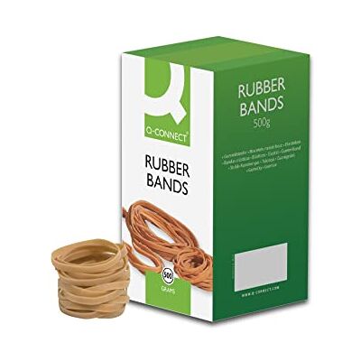 Q-Connect Rubber Bands No.34 101.6 x 3.2mm 500g KF10539 Q-Connect Rubber Bands No.34 101.6 x 3.2mm 500g KF10539