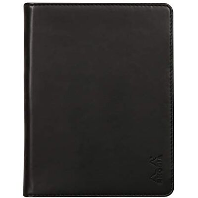 Rhodia 213001C rama N°13 Clipboard and Document Holder Booklet Black for A6 (10.5 x 14.8 cm) Format Notepads or Notebooks Premium Italian Faux Leather rama Collection Rhodia 213001C rama N°13 Clipboard and Document Holder Booklet Black for A6 (10.5 x 14.8 cm) Format Notepads or Notebooks Premium Italian Faux Leather rama Collection